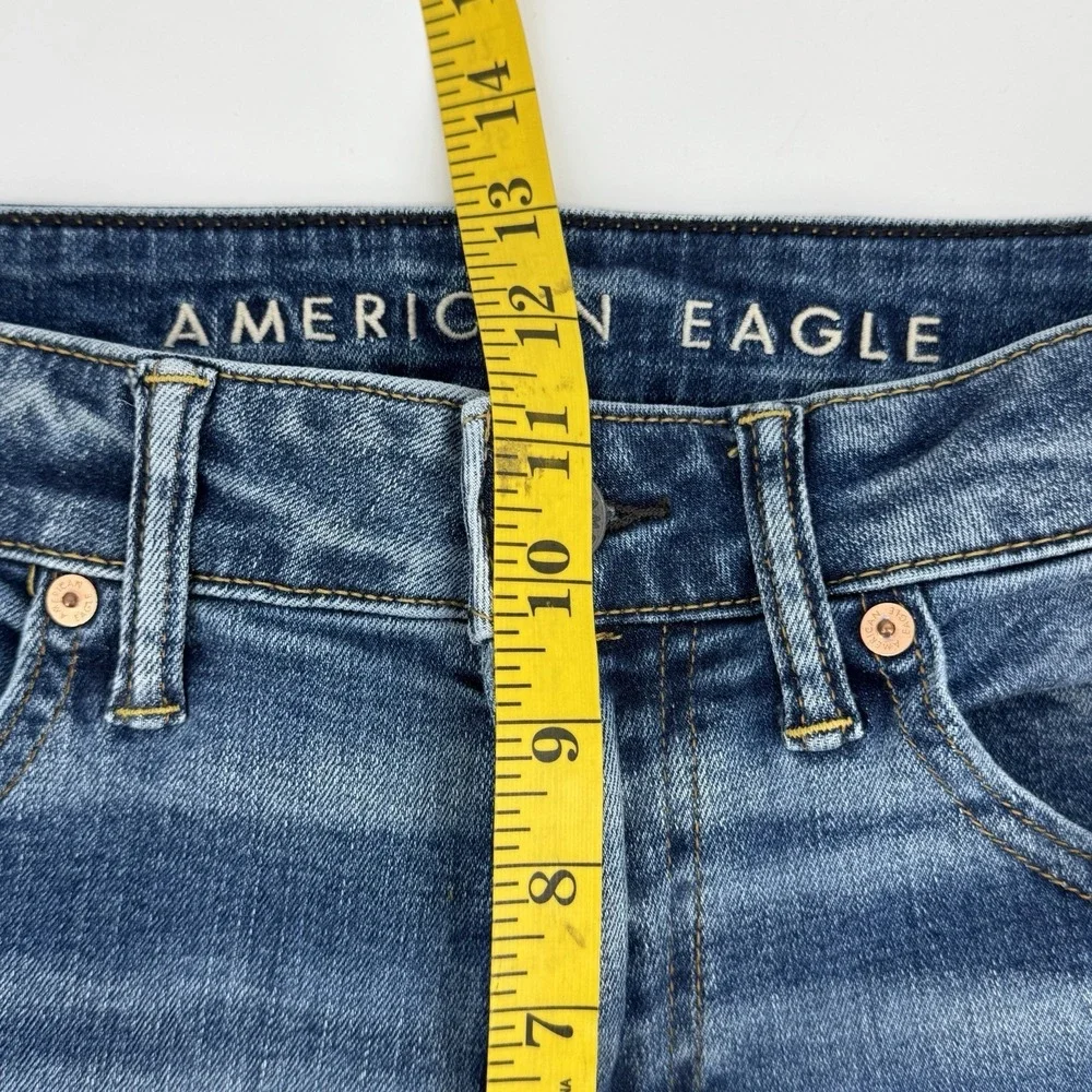 American Eagle AirFlex+ Athletic Straight Jeans Men's 32x33 Blue Denim PNW Style